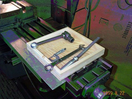 Bridgeport mill tabletool tray, keep your tools right at hand! for sale