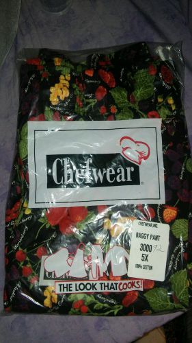 Chefwear baggy pant 100% cotton brand new 5x