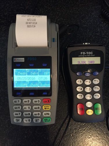 FD50 Credit Card Processor with FD-10C Debit Pinpad