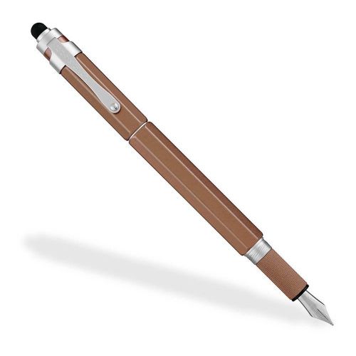 Levenger l-tech 3.0 fountain pen medium bronze (ap12640 bz m nm) for sale