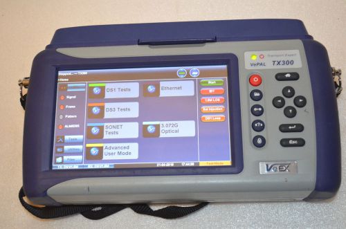 VeEX Vepal TX300 TX380 Transport Expert PORTABLE WAN LAN Gigabit SONET ETHERNET