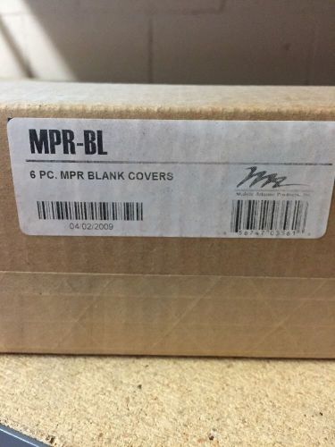 (6) MIDDLE ATLANTIC MPR-BL BLANK COVER MPR RACEWAY MODULAR POWER