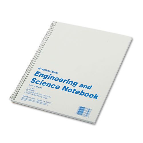 Engineering &amp; Science Notebook, College Rule, Ltr, WE, 60 Sheets