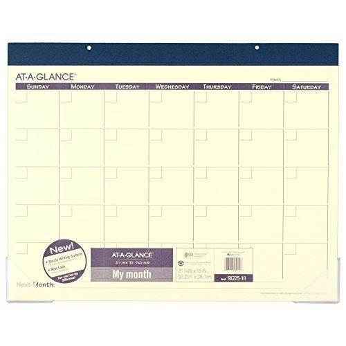 At-A-Glance AT-A-GLANCE Undated Fashion Color Desk Pad 2016, 12 Months, 22 x 17