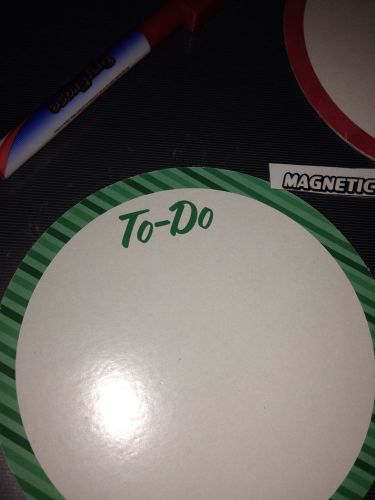 dry erase magnet says  &#034; TO DO &#034;  with marker for refrigerator, office, home etc