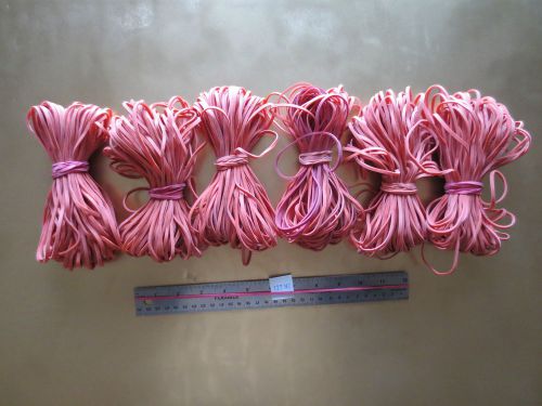 #127 LONG HEAVY DUTY rubber bands, SIX bundles of 50  Office/Home/Crafting.