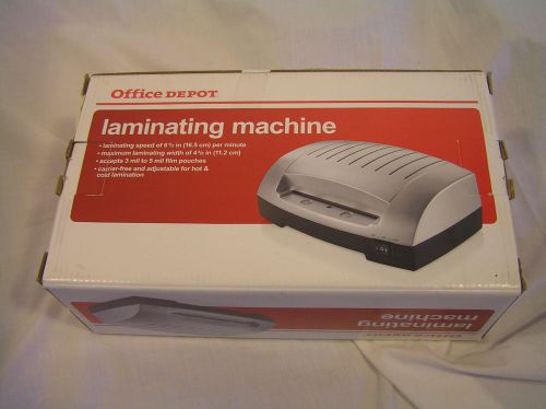 Office Depot Laminating Machine Model 4HCLD Max width 4 3/8&#034;