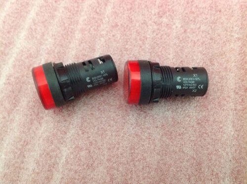 * FREE SHIPPING * ECX2051-127L TWO RED AUTOMATION DIRECT INDICATOR LAMPS ECX2051