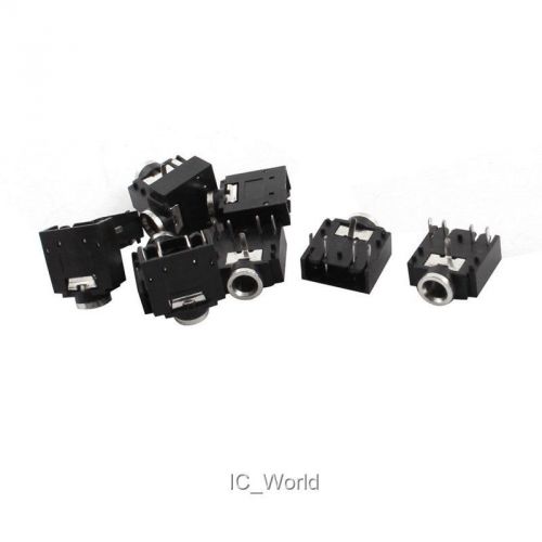 10 PCS 5-Pin 3.5mm Stereo Earphone Audio Jack Connectors Socket PCB Mount Type