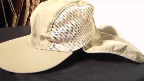 Ocean Rider Tan Mesh Neck Shade  Fishing Hat~ Made in USA~ M/L Outdoor