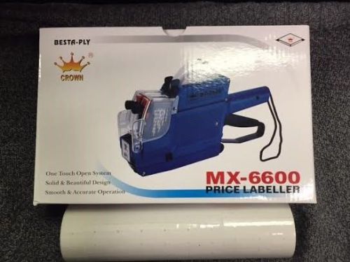 2 Line Price Label Gun Tag MX6600 + 10rolls paper &amp; Ink