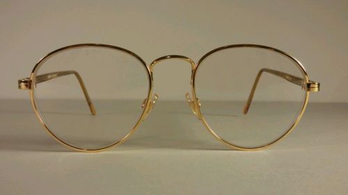 Vtg NOS 80&#039;s 90&#039;s Rare Tortoise Safety Glasses Office Space Engineer Gold Metal