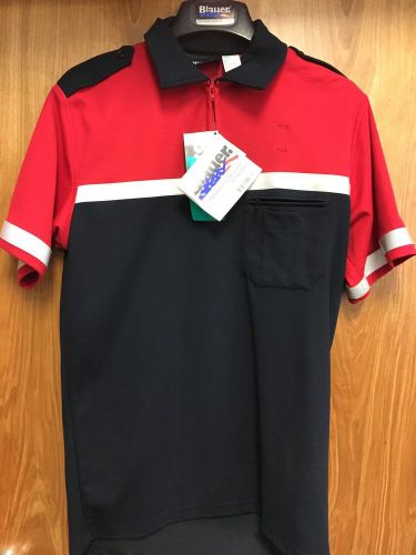Blauer Colorblock 8132 - SS Polo shirt - Size Small - Red/Navy