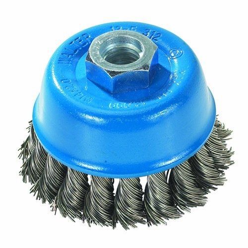 Walter surface technologies walter 13f304 knot twisted wire cup brush, threaded for sale