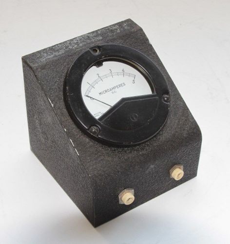Vintage Weston Microamperes DC Meter - MODEL 3531, Range 0 - 5