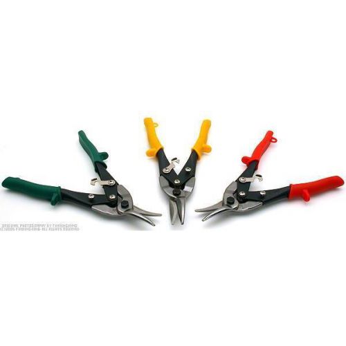 3 Left Right Straight Cut Tin Snips Metal Cutting Cutter Art Craft Hobby Tools