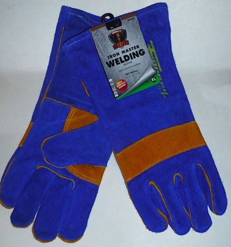 FORNEY HD PREMIUM LEATHER WELDING GLOVES Sz XL L Xtra Thumb Palm Protection 14&#034;