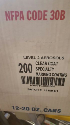 Aervoe 200 Clear Marking Paint 12 ares in case . 1 case of 12 clear stripe