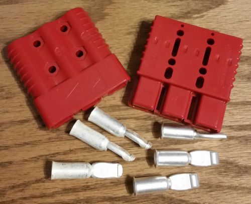 Power Pole connector plug quick disconnect Pair Red ANEN 3 pole 600v 175A 1/0AWG