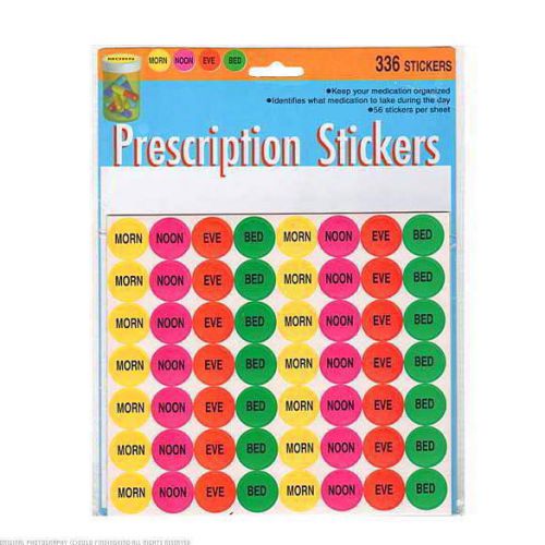24 Packs of 336 Prescription Stickers