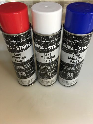 Durastripe athletic field striping paint and utility marking paint 12 can case for sale