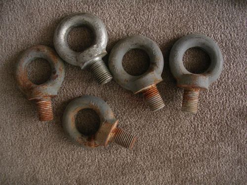 M36 large industrial lifting eye bolts----lot of 5--last ones! free shipping! for sale