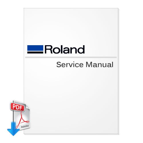 ROLAND Advanced Jet AJ-1000 Service Manual English -- PDF File