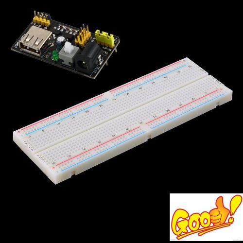 Mb-102 breadboard protoboard 830 tie points 2 buses test circuit + power module for sale