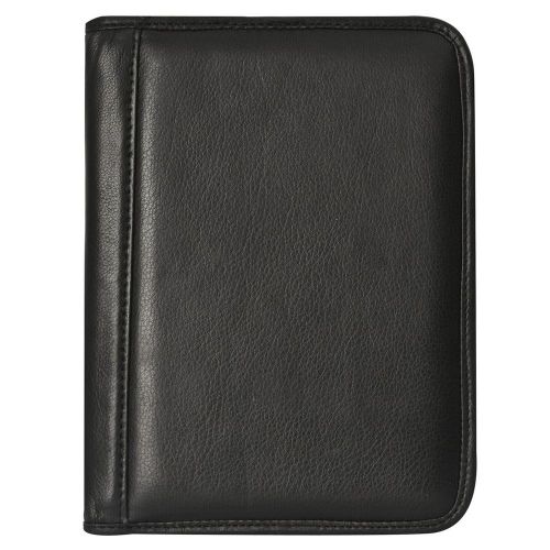 Canyon Outback Antelope Mesa Junior Leather Meeting Folder with Pen - Black