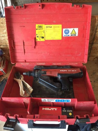 Used Hilti DX36M  DX 36 M Powder Actuated Nail Gun With Loads