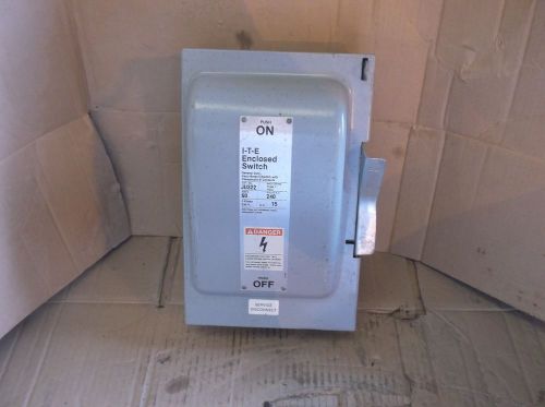 Siemens ITE~Enclosed Switch~JU322~General Duty~Series A~60 Amp~240V~3PH~
