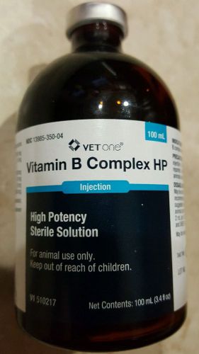 VITAMIN B COMPLEX HP INJECTION FOR ANIMAL USE ONLY 100ML HIGH POTENCY