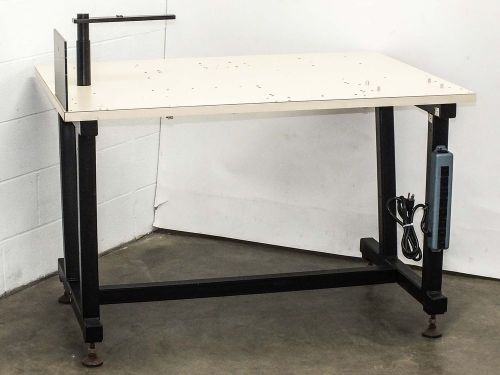 Steel Top 48&#034; x 36&#034; 40&#034; High Tech Bench Work Table - Has multiple holes for feed
