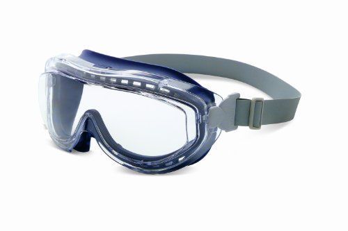 Uvex S3400X Flex Seal Safety Goggles, Navy Body, Clear Uvextreme Anti-Fog Lens,