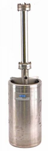 Mve cryogenics e-1 5-liter wide mouth stainless steel dewar w/ adsorber cf40 for sale