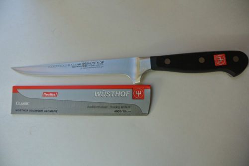 New Wusthof Classic 6&#034; PEtec, NSF, Flexible Boning Knife model 4603/16 cm.