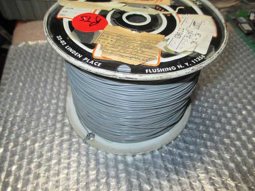M16878 20 awg. spc silver plated wire 7/28 str grey 2000ft. for sale