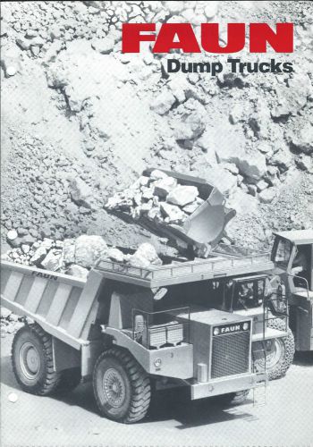 Equipment Brochure - Faun - K24.2 et al - Dump Trucks (E3101)