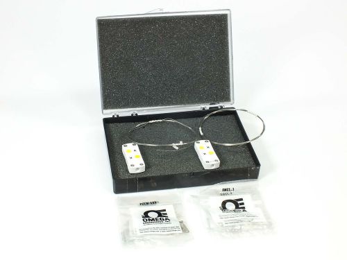 Omega pair of temp probes w/ ceramic thermocouple 60&#034; sheath (scass-020u-60-shx) for sale