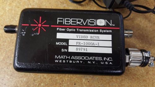 Fibervision fiber optic transmission video receiver fr-1000a-1 for sale