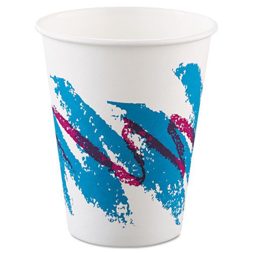 Jazz paper hot cups, 8oz, polycoated, 50/bag, 20 bags/carton for sale
