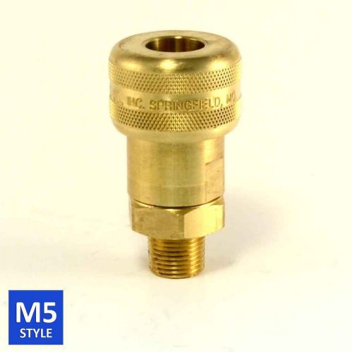 Foster 5 series brass quick coupler 1/2 body 3/8 npt air hose and water fittings for sale