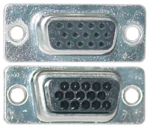 Female/Plug High Density HD/HPDB15 SVGA/VGA end/connector D-Sub Crimp$SH{NO PINS