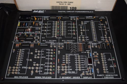 Lab Volt 91016 Digital Circuit Fundamentals 2 Complete Course Circuit Board