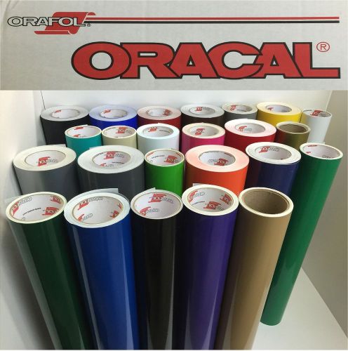 24&#034; x 5&#039; Adhesive Vinyl Craft hobby sign maker cutter 10 Rolls Pick colors 50ft