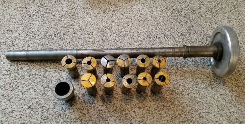 Pratt and Whitney collets 3PN collet closer and Draw Bar Metal Lathe