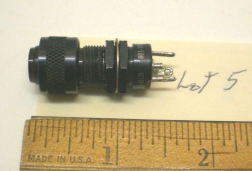 Press-to-Test Adjust.Dimmer Military Pilot Light Assembly Dialco # MS25041-2 USA
