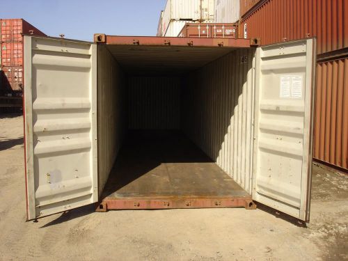 Used 40&#039; high cube steel storage container shipping cargo conex seabox dallas for sale
