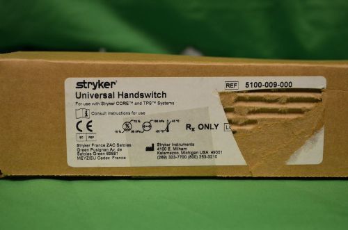 STRYKER 5100-009 Universal Hand Switch for use CORE &amp; TPS  - NEW IN BOX