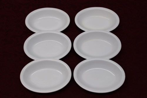Lot of 6 Restaurant NSF Adcraft Heavy Duty Melamine White Bowls 5 1/2 x 4&#034;